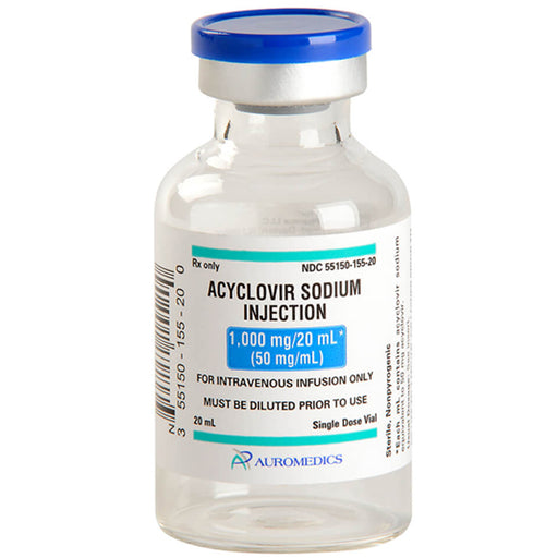 Acyclovir for Injection 50 mgmL SingleDose Vials 20 mL x 10Box